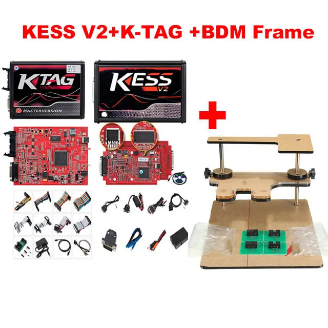 KESS K-TAG BDM FRAME Полный ECU программист онлайн V2.47 ЕС красный Kess V2 V5.017+ KTAG V7.020 2,25+ 0475 FGTECH Galletto 4 V54+ программатор bdm чип Тюнинг инструмент - Цвет: KESS K-TAG BDM FRAME