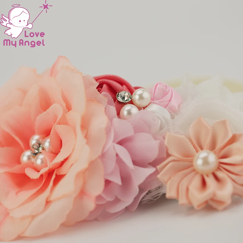 2 шт./компл. винтажный коралловый персиковый пояс с цветами для девушки