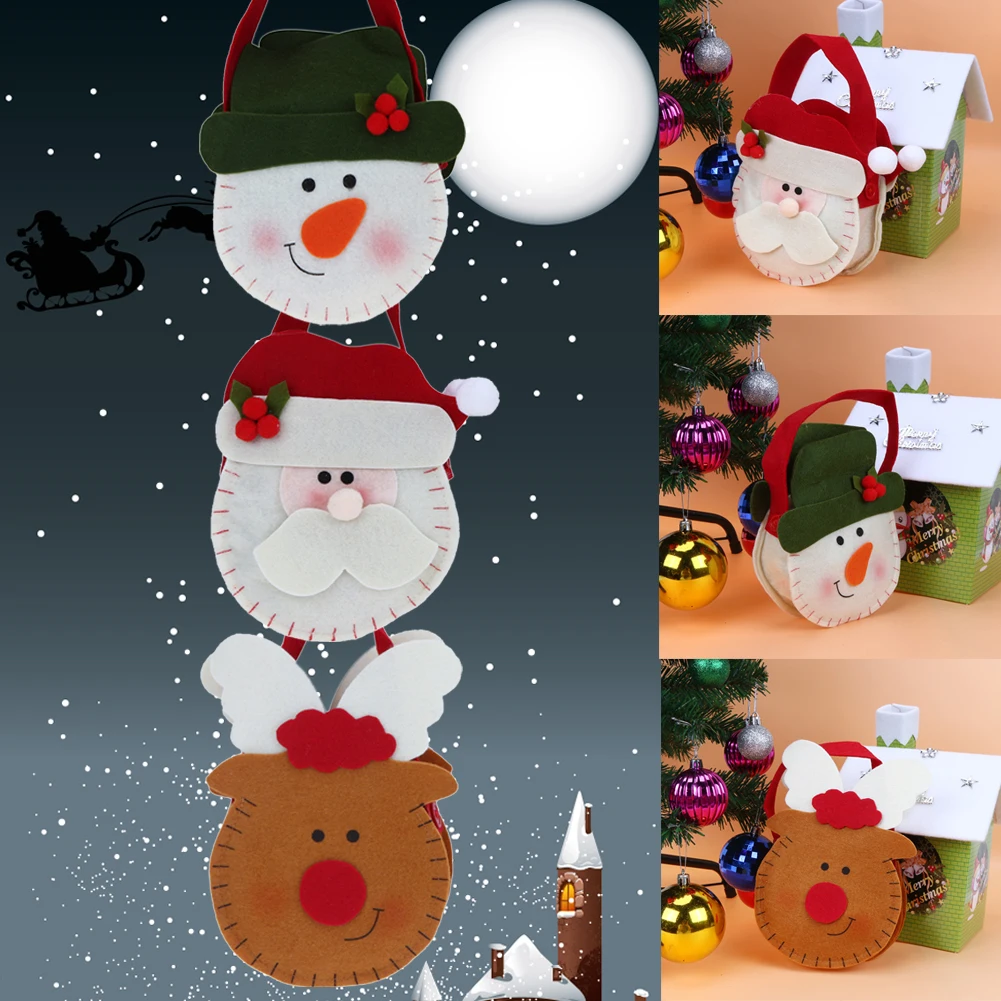 Рождественские подарочные сумки с рождеством конфетные рождественские Санта