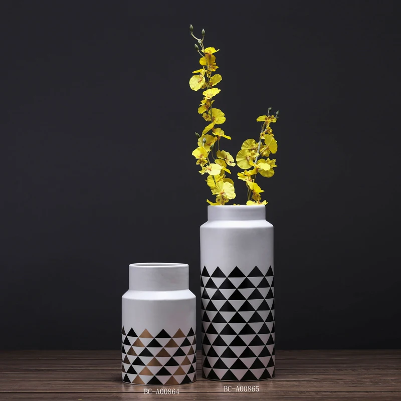 Современные украшения интерьера дома керамическая ваза современный Черный и