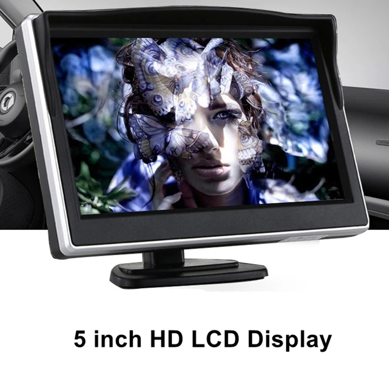 5 &quotHD Автомобильный монитор заднего вида цветной ЖК дисплей TFT экран для