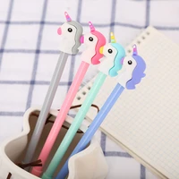 100pcs cute cartoon unicorn neutral pen creative student fresh water pen office signature pen kawaii school supplies