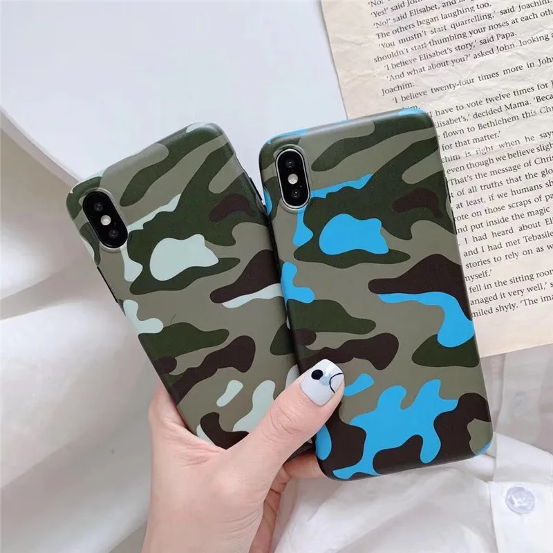Армейский зеленый чехол для телефона iPhone XS Max XR X Camo противоударный 6 6s 7 8 Plus модный
