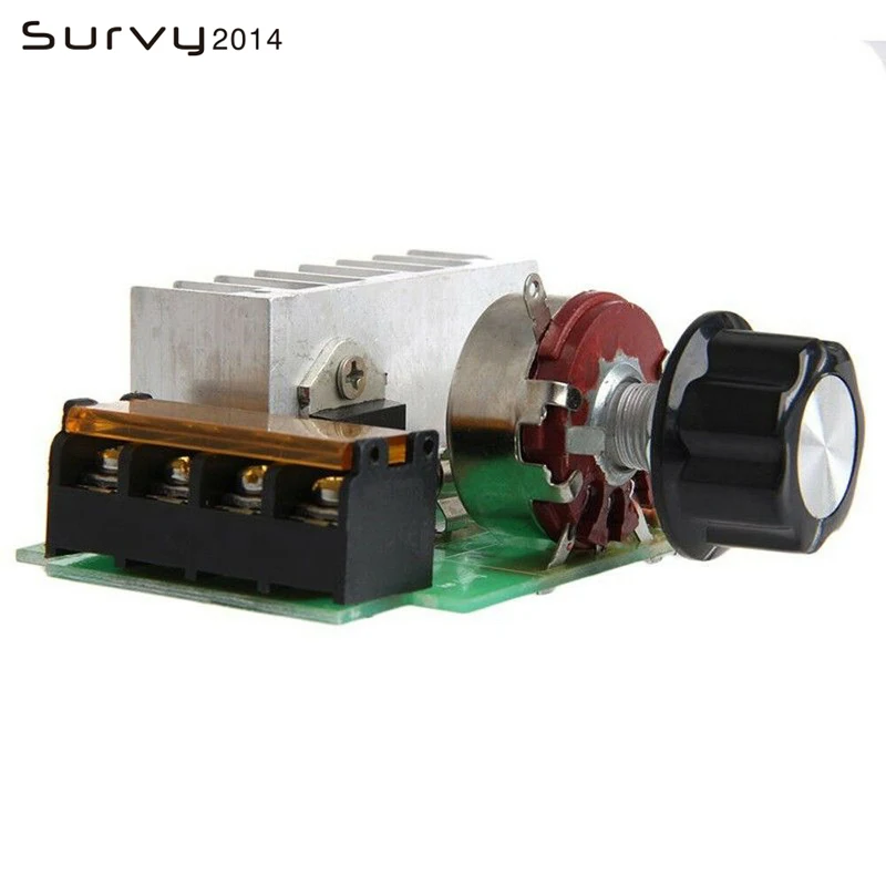 Регулятор напряжения SCR высокого качества AC 220V 4000W с функцией диммирования, регулировки скорости и термостатом для Arduino.