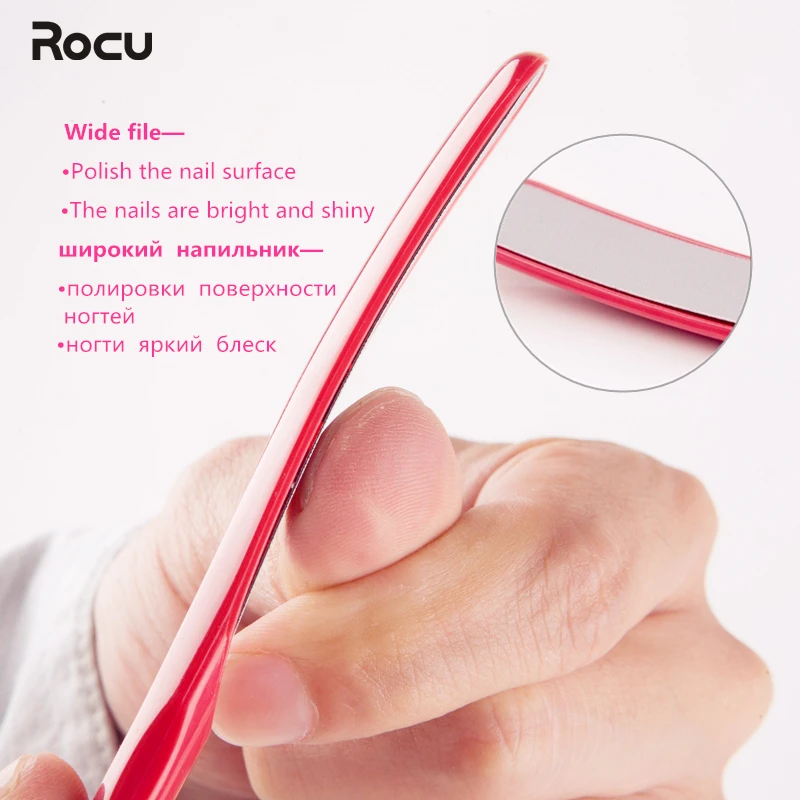 2Pcs Dual Sided Stainless Steel Metal Nail file Manicure Pedicure Tools Women Art File Care Set 141mm*17mm & 151mm*17mm|nail art file|nail filemetal