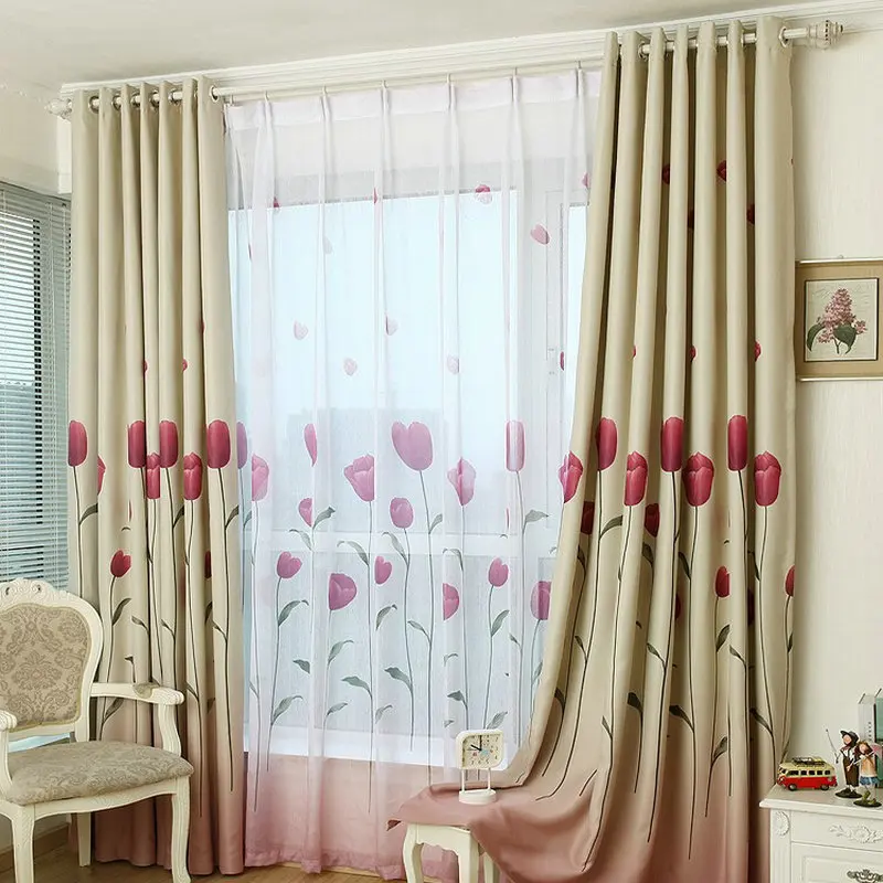 Деревенский окна шторы для гостиная плотные кухня Лето пастырской размеры