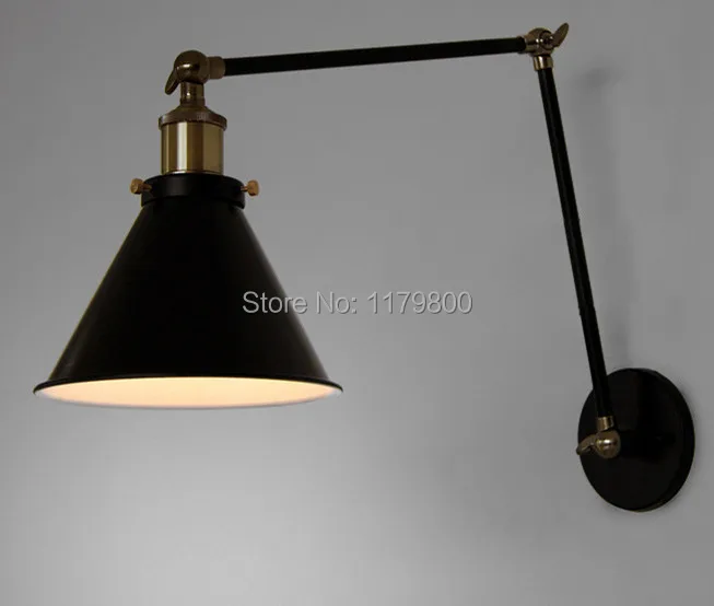 

Retro Style Wall Mount Light Bed Reading Lamp Adjustable Arm Edison Light Bulb Loft Restaurant Bar Coffee Shop Decor