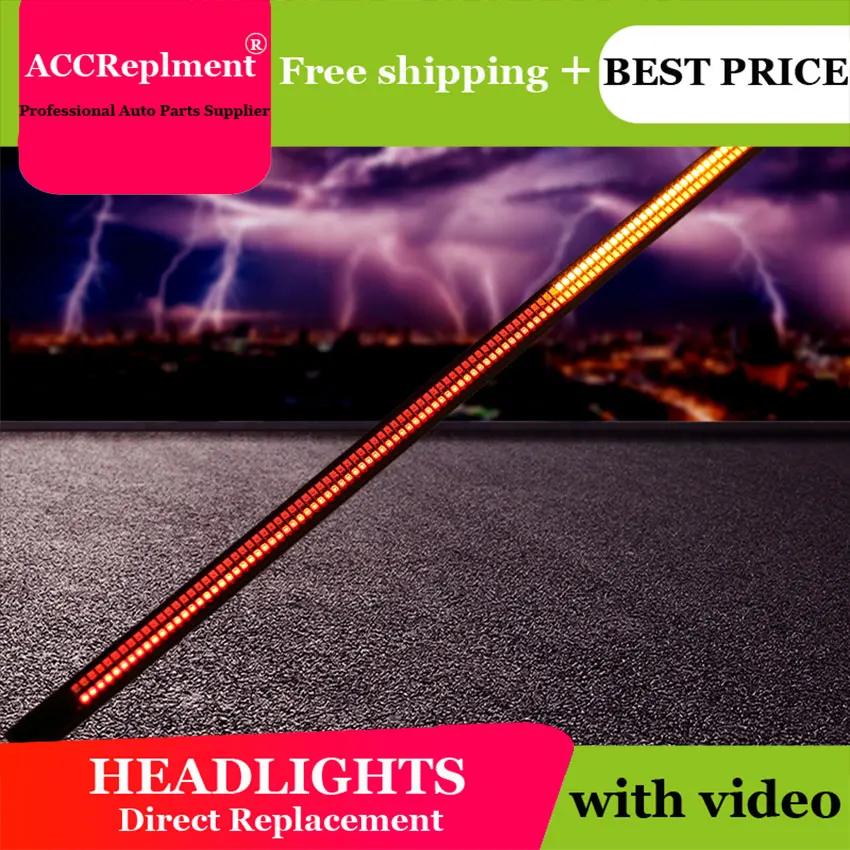 

4PCS Car Styling for Tundra Taillights 2014-2018 for Tundra Rear pole light LED Tail Lamp+Turn Signal+Brake+Reverse LED light