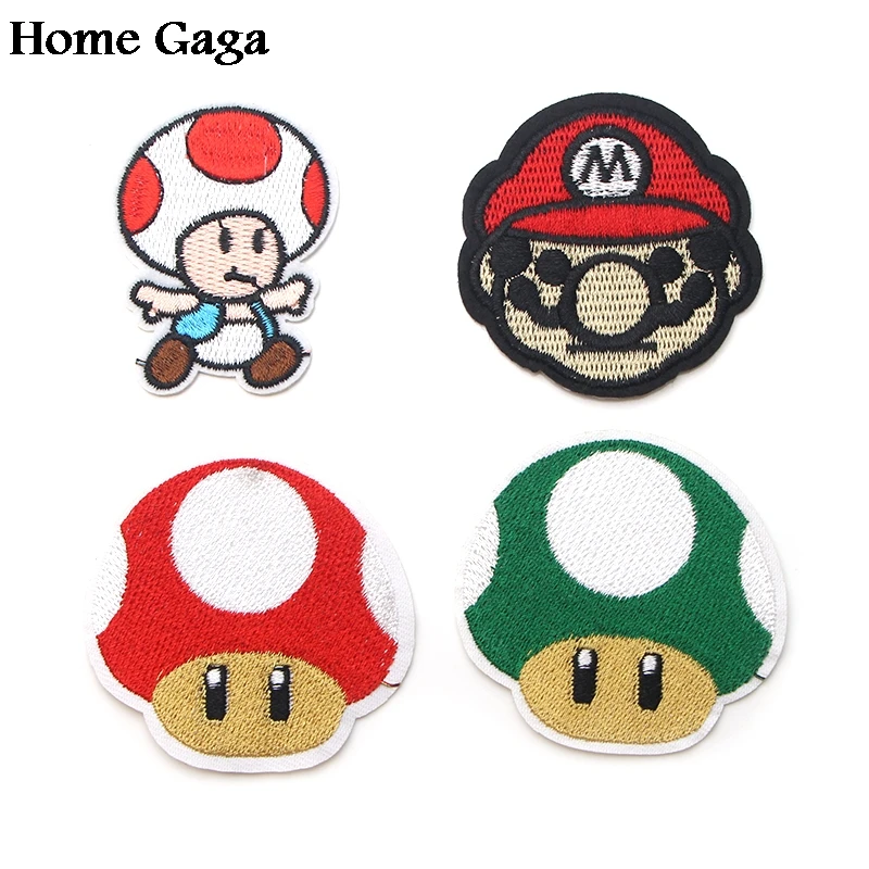 Homegaga мультфильм сантехник нашивки вышитые значки железо на шитье pour Одежда diy