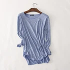 Женские хлопковые белые рубашки размера плюс, подходящие ко всему повседневные блузки и топы хорошего качества с длинным рукавом для осени и весны