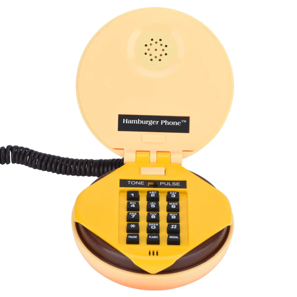 Wx-3019, новинка, эмуляция гамбургера, телефонная проволока, стационарный телефон, украшение для дома