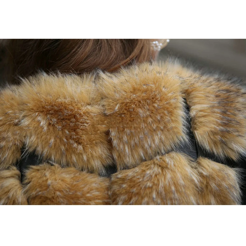 Высококачественный меховой жилет роскошное пальто из искусственного меха енота