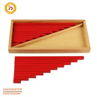 montessori baby toys wooden educational math counting sticks red wood box preschool kid teaching home learning toys for children