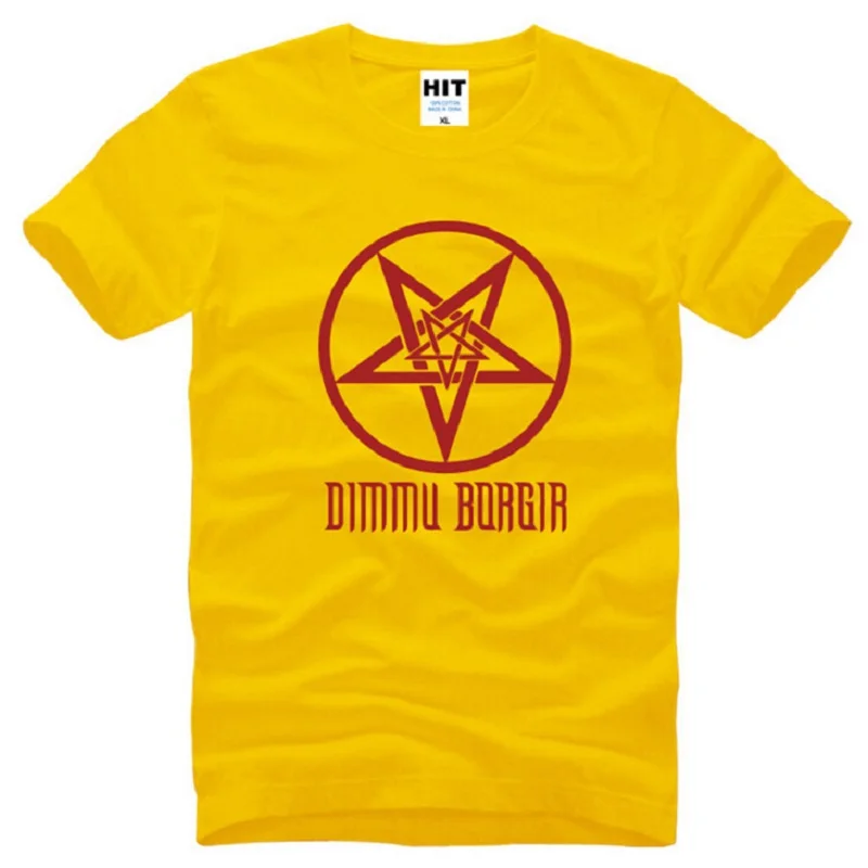 Новый дизайн Dimmu Borgir футболки для мужчин хлопок короткий рукав Death тяжелый металл