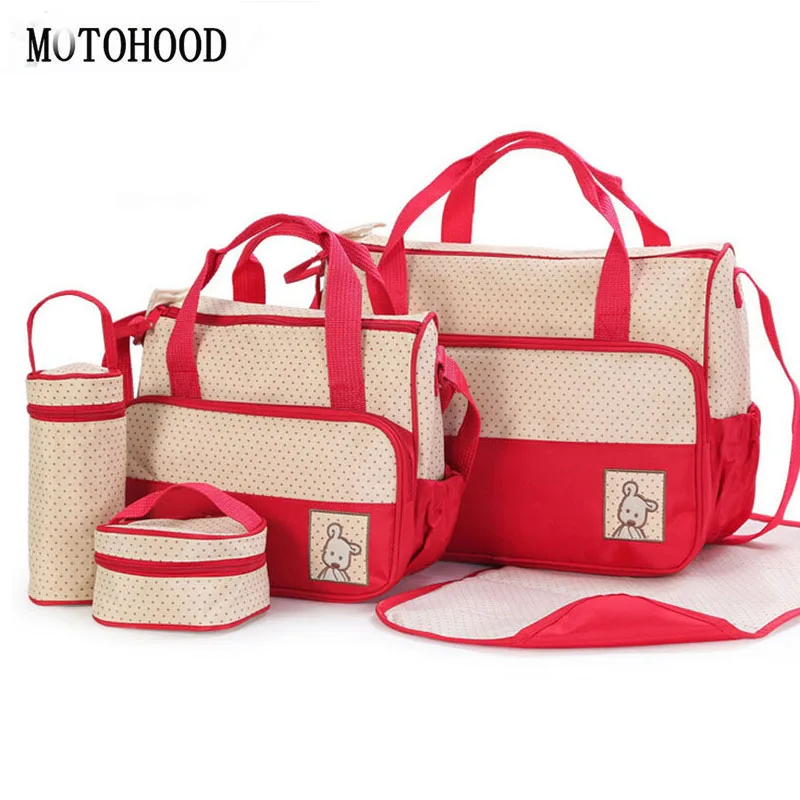 MOTOHOOD 39*28.5*17CM 5pcs Baby Diaper Bag Suits For Mom Baby Bottle Holder Mother Mummy Stroller Maternity Nappy Bags Sets
MOTOHOOD 39*28.5*17CM 5pcs Baby Diaper Bag Suits For Mom Baby Bottle Holder Mother Mummy Stroller Maternity Nappy Bags Sets