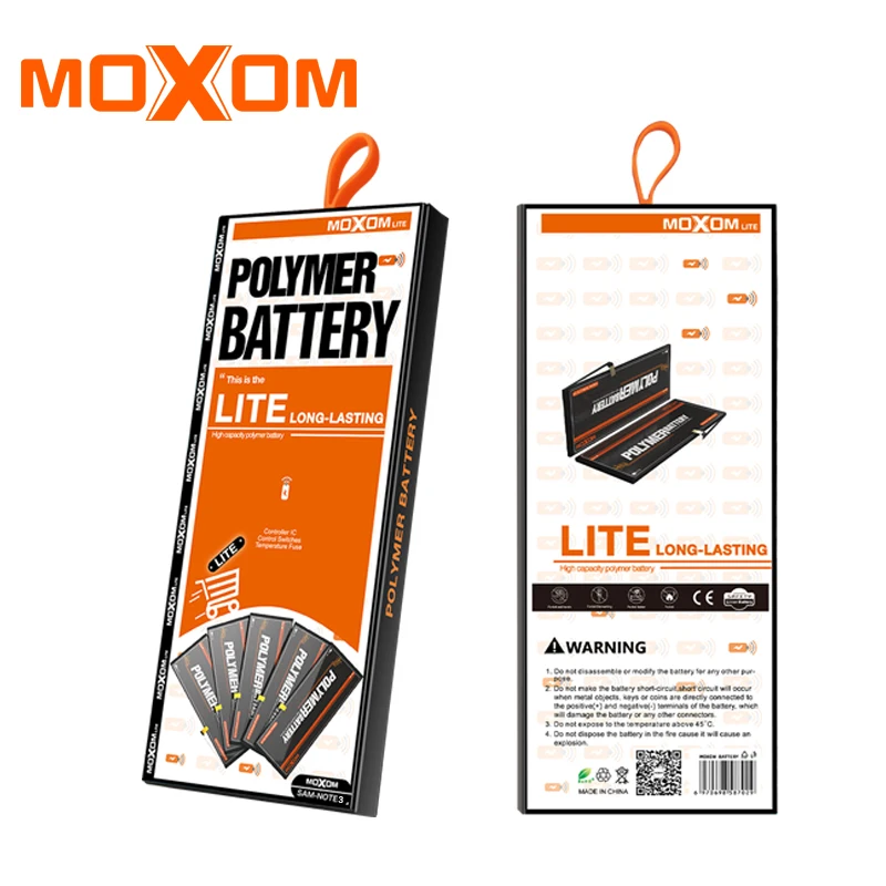 Аккумулятор MOXOM для Samsung Galaxy Note 3 N900 N9002 N9005 N9006 N9008 B800BC 3000 мАч с бесплатными