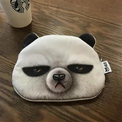 cute wallet 14 Хлопковый тканевый кошелек с 3D-принтом животных для девочек, Женский Детский кошелек, кошелек на молнии, кошелек с покемоном, сумочка для монет, собаки, кошки, фиолетового цвета - Цвет: cute wallet 14