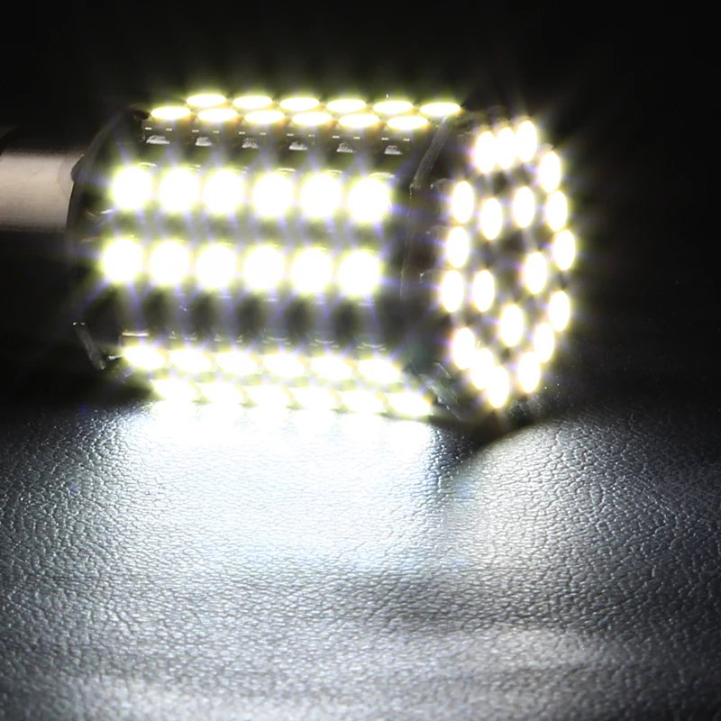 80SMD белая автомобильная светодиодная лампа универсальная суперъяркая 1156 для