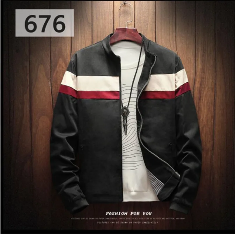 New Men Smart Casual Businessmen Jackets Coats Jaqueta Masculina Male Fashion Slim Fitted Zipper Jacket Hombre Streetwear | Мужская