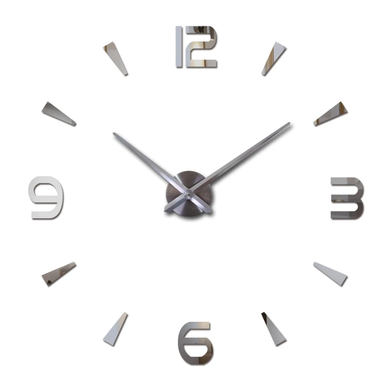Modern 3D sticker new diy mirror wall stickers design flowers art sofa bed background modern acrylic home decoration Clock | Дом и сад