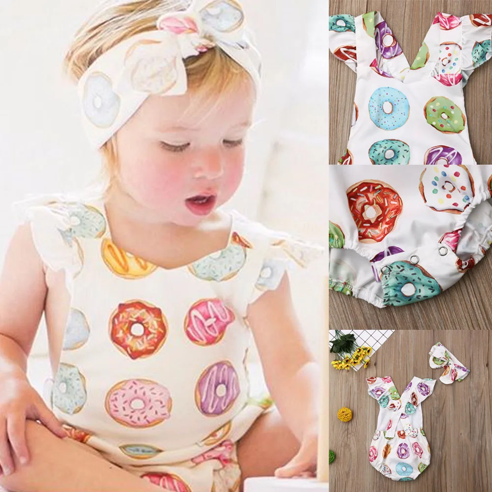Боди emmababy с повязкой на голову 0-2 лет для девочек хлопок цвета в ассортименте |