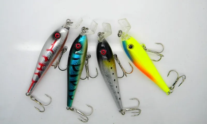 Рыболовные приманки 9 5 см-7 6 г-4 # крючки Minnow wobbler pesca искусственные жесткие
