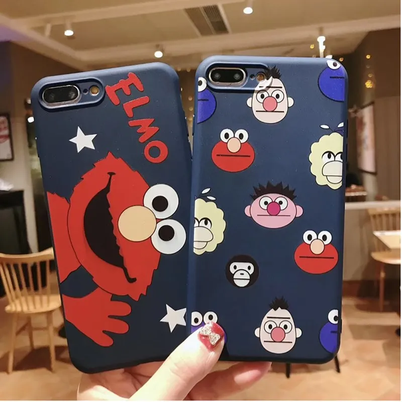 Улица Сезам Конфеты ТПУ Чехол для iPhone 6 6S Plus iPhone7 плюс тот же стиль чехол 7 8 X 10 |