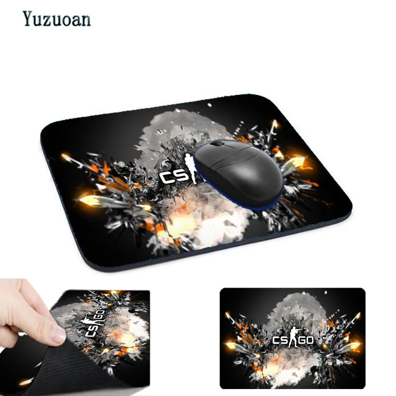 Yuzuoan DIY 22*18/25*20/29*25 см Коврик для мыши из натуральной резины контроль скорости