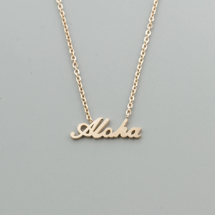 Великолепная сказка Aloha Цепочки и ожерелья любовное письмо кулон Colar Темперамент