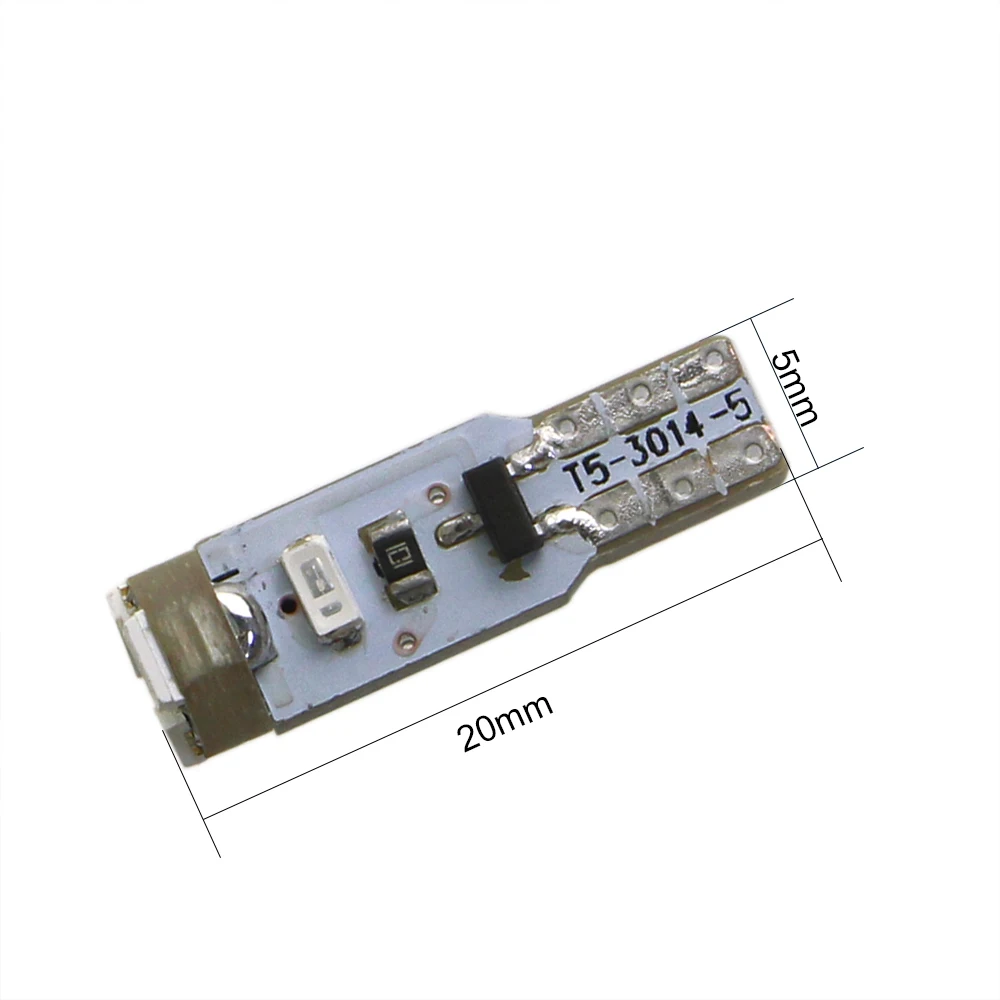 KEIN 4 шт. T5 W3W светодиодный автомобильный Лампочка Авто неполярность 3014 5SMD