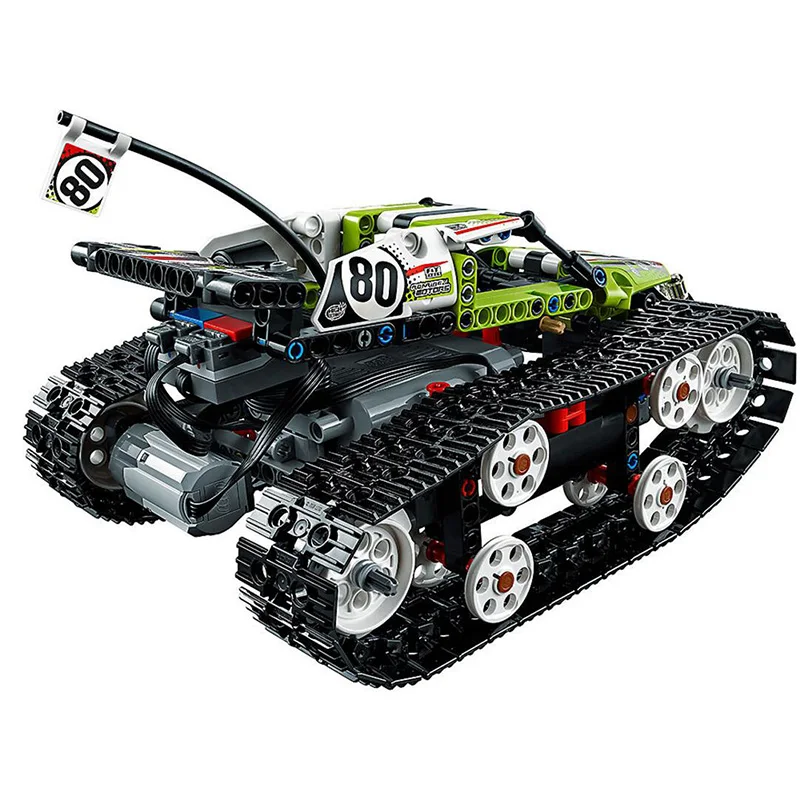 DHL 20033 452 шт. Technic серия 42065 RC трек дистанционное управление гоночный автомобиль набор образовательных строительных блоков кирпичный мотор автомобиль игрушки