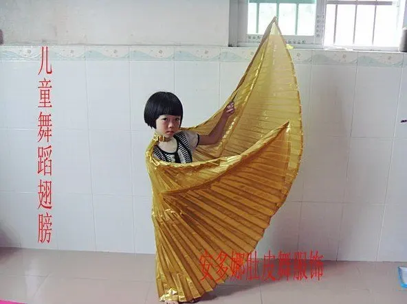 Детские крылья для танца живота золотистые и Серебристые 4 шт./лот|gold lot|gold ivory wedding