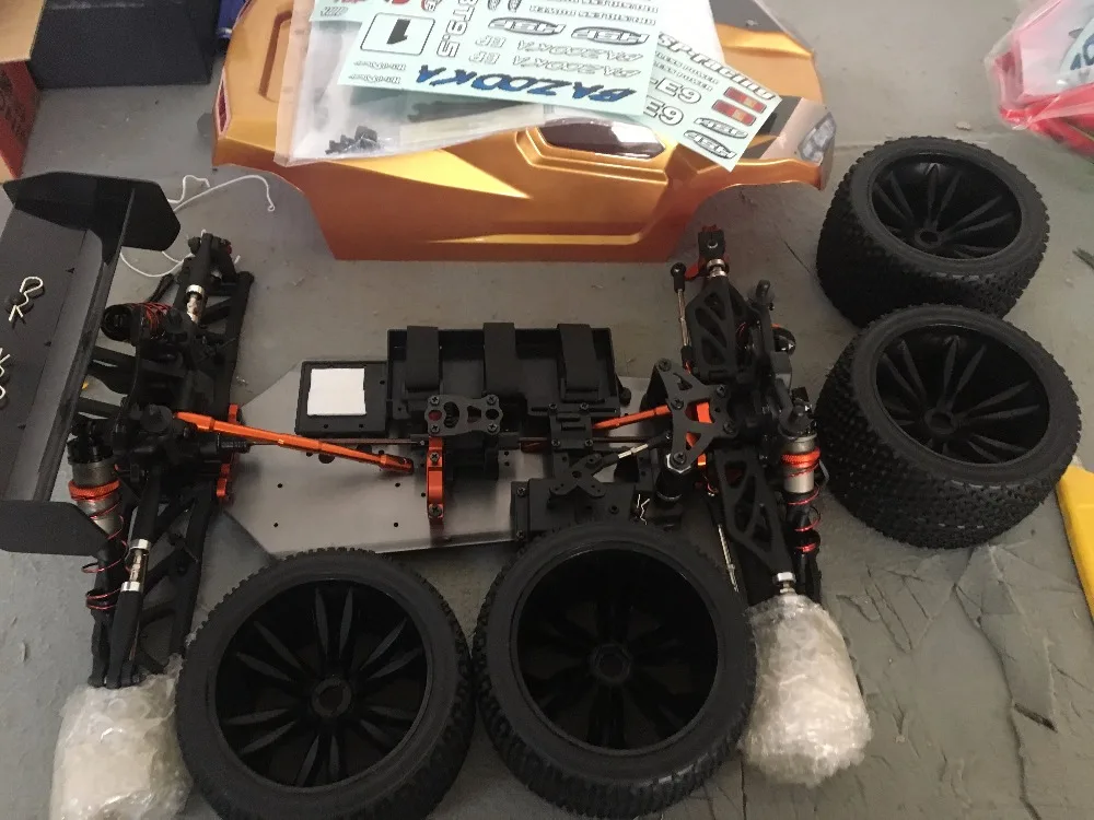 HSP гоночный Радиоуправляемый автомобиль Профессиональный BAZOOKA 94085GTE9 1/8 4X4 внедорожник Электрический TRUGGY автомобильный комплект без радио мотор ESC батарея сервопривод