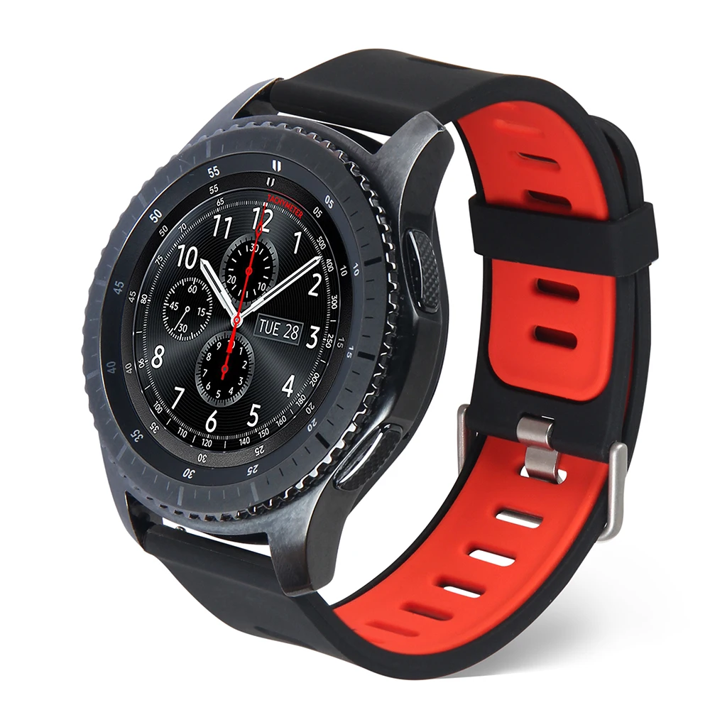 Силиконовый спортивный ремешок для samsung gear S3 Frontier сменный часов Classic Smart