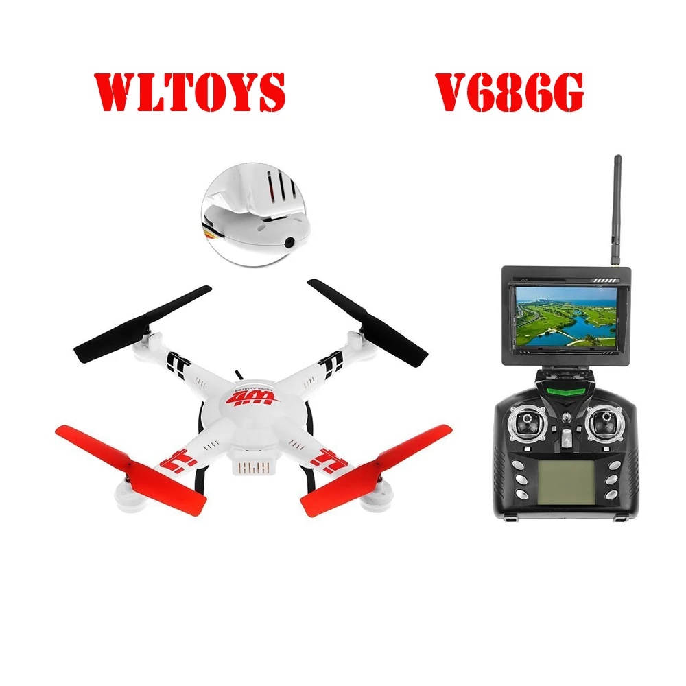 WLtoys V686 V686G FPV Безголовый режим RC Квадрокоптер с 2МП камерой UFO 6 осевым гироскопом