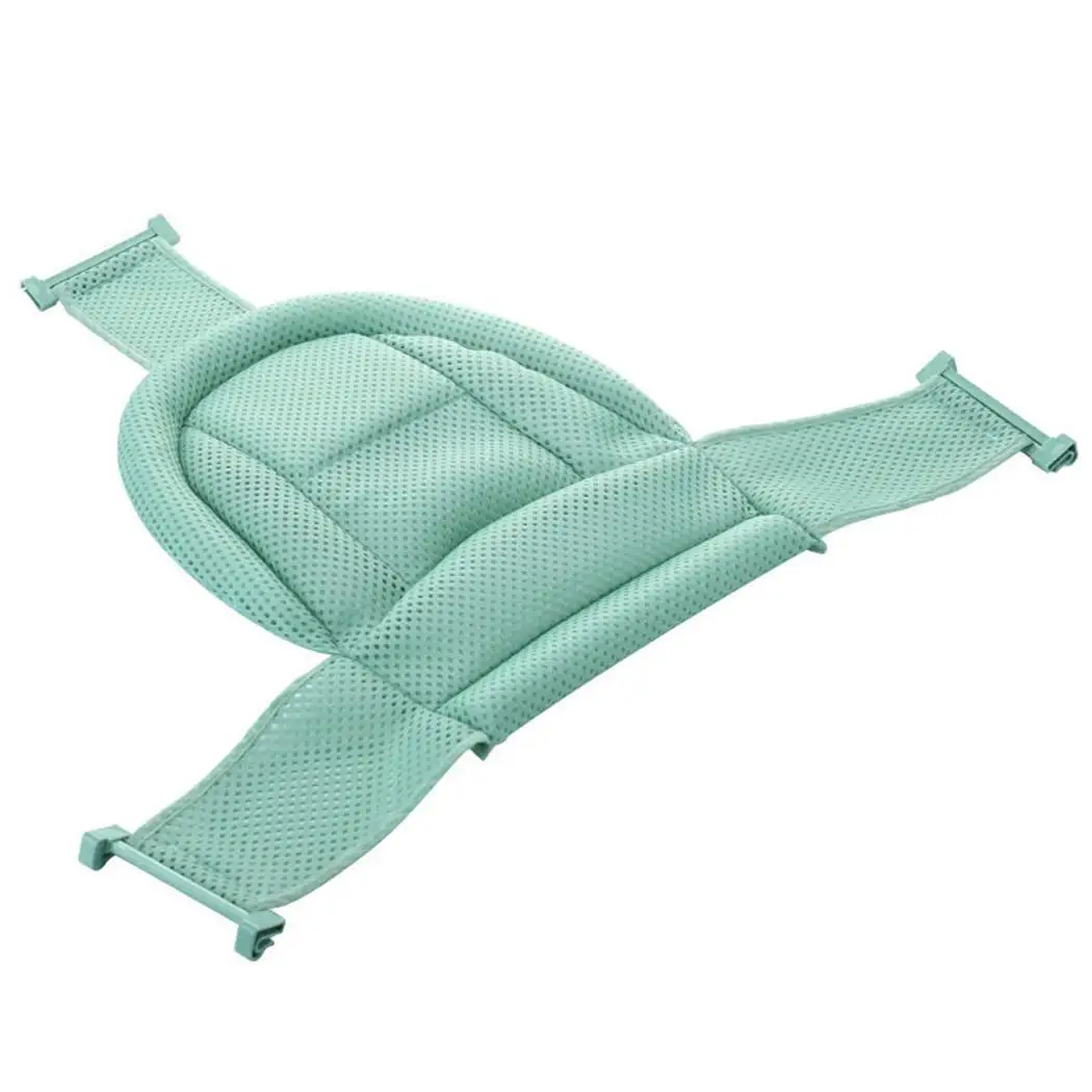 Мягкая Складная регулируемая противоскользящая сетка для ванной новорожденных