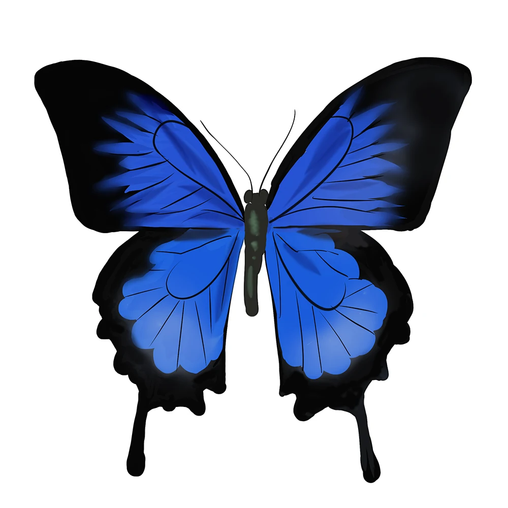 Стильные новые съемные и многоразовые наклейки для автомобиля синие красивые с