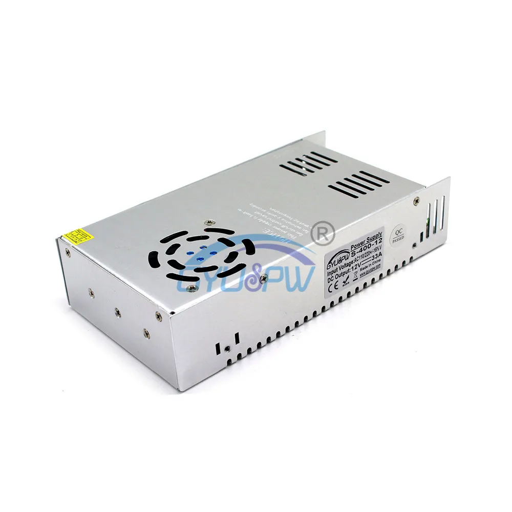 Выключатель с одним выходом источник питания DC12V 12V 33A 400W блок Трансформатор 110v 220v