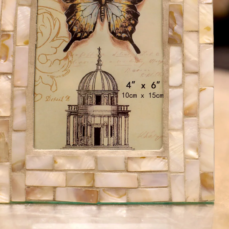Fashionable Handcrafted Seashell photo frame Picture Photo Frames YSPF-010 | Дом и сад