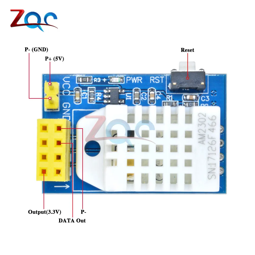 ESP8266 ESP 01 01S ESP01S DHT22 AM2302 Цифровой Датчик температуры и влажности Wifi модуль 3 в 5.5