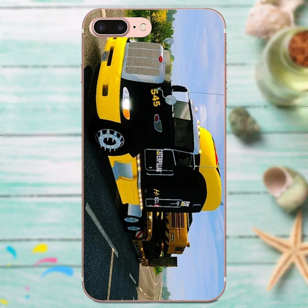 Грузовики peterbilt черная кожа Мягкий силикон TPU прозрачная для телефона Apple iPhone 4 4S 5