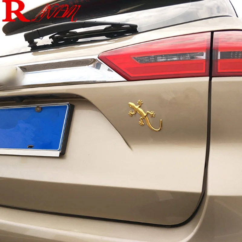 Стайлинг автомобиля 3D металлический Gecko Наклейки с ящерицей для VW Golf 5 6 7 JETTA PASSAT B5