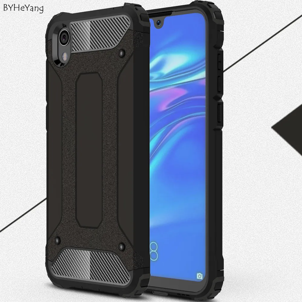 Чехол для Huawei Y5 2019 противоударный жесткий поликарбонатный Силиконовый мягкий