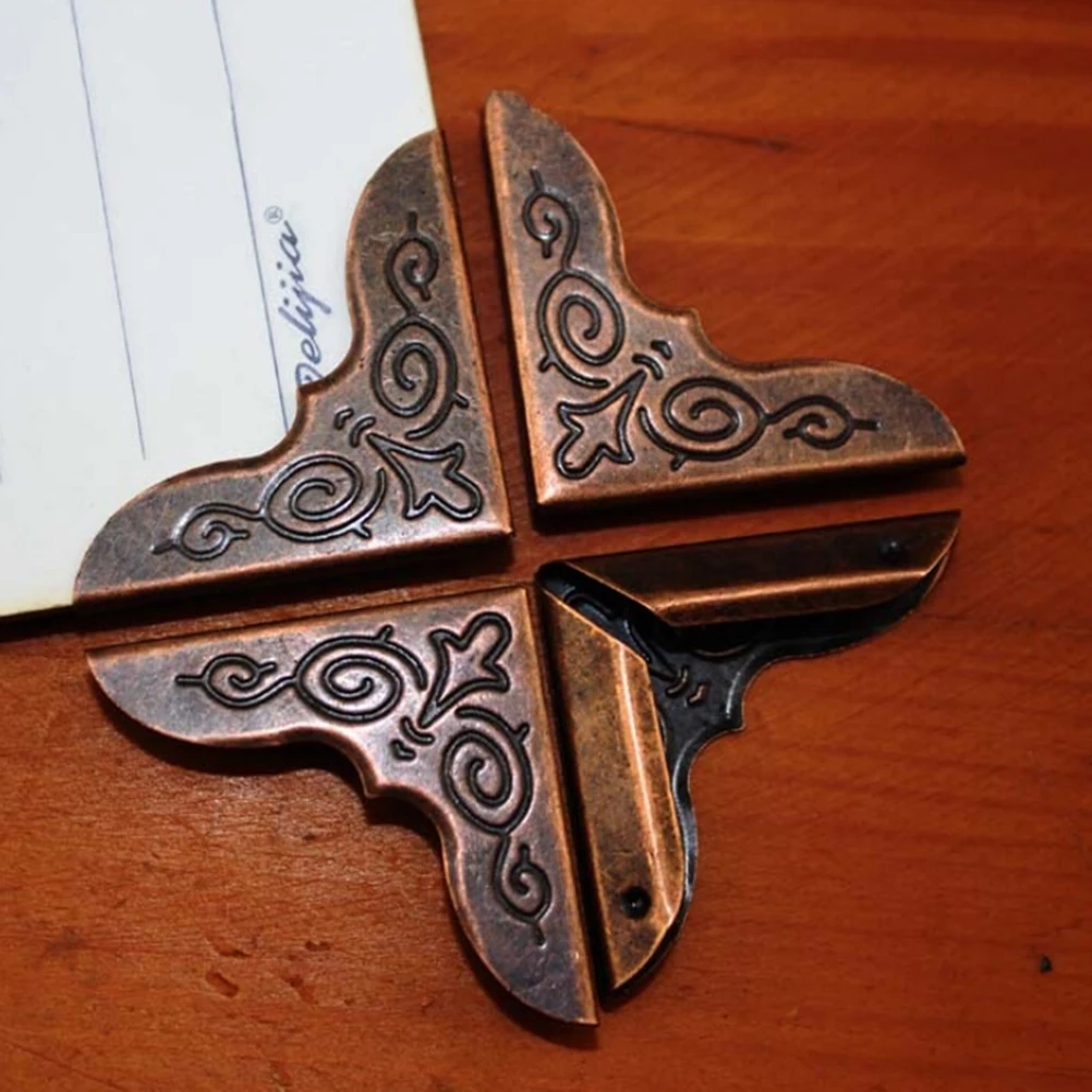 12 шт. бронзовые Защитные уголки для альбомов 30 х30 мм | Дом и сад