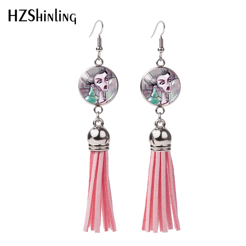 Новинка 2018 традиционные серьги кисточки Франкенштейна Серьги невесты из с