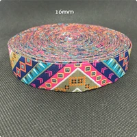 hot 2015 new wholesale 58 16mm wide chromatic geometry 3d design woven jacquard ribbon dog chain accessories 10yardslots