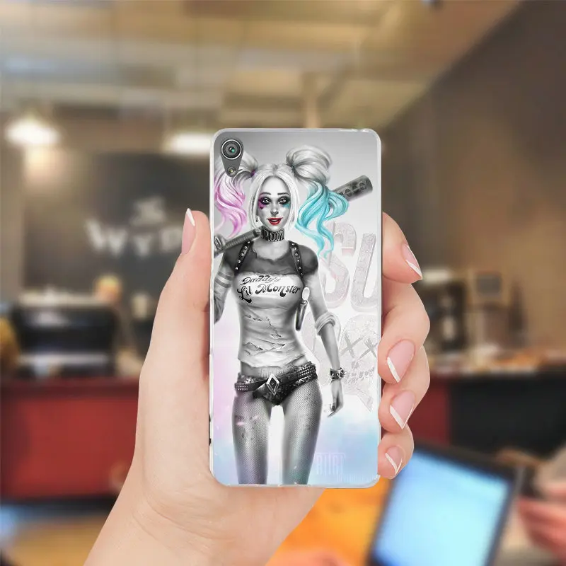Горячие Харли Квинн искусство Dc комиксов для sony Xperia Z Z1 Z2 Z3 Z4 Z5 компактный Премиум