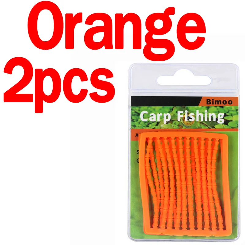 2pcs orange Bimoo 2 карты/упаковка 200 стопов для ловли карпа мягкие стопоры для ловли карпа всплывающие стопоры красный розовый желтый коричневый оранжевый черный цвет - Цвет: 2pcs orange