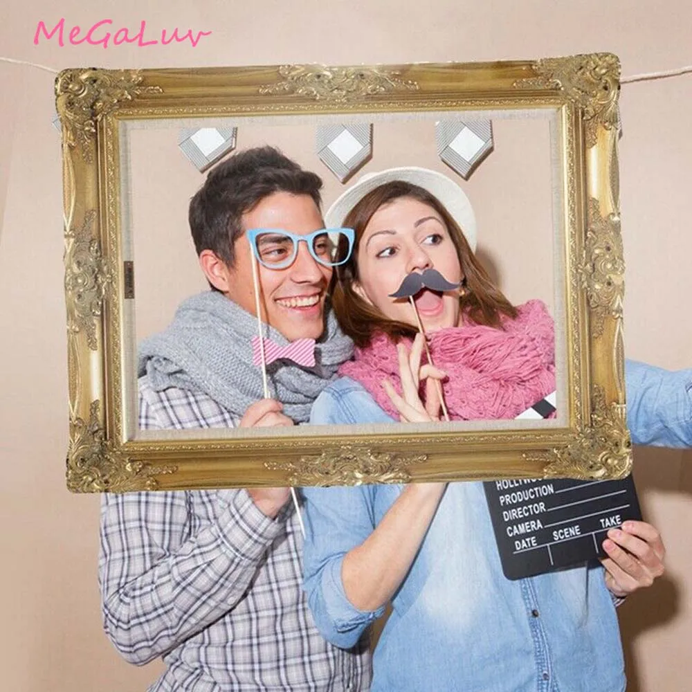 1 шт. винтажная Европейская Свадебная вечеринка Photo Booth Prop DIY бумажная Фоторамка Photo Booth Реквизит Вечерние Декорации фоновые реквизиты
