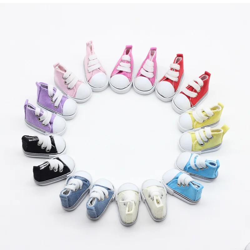 style 2 7Pair/lot 1/6 BJD Accessories Shoes 5CM Doll Shoes For Russian Doll toys - Цвет: style 2